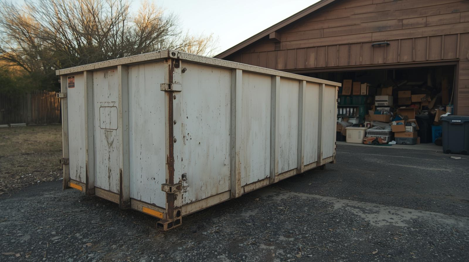 Fall Dumpster Rental Garage Cleanout